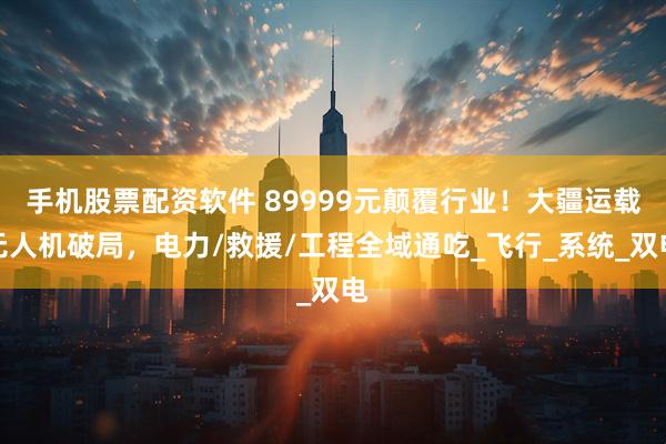 手机股票配资软件 89999元颠覆行业！大疆运载无人机破局，电力/救援/工程全域通吃_飞行_系统_双电