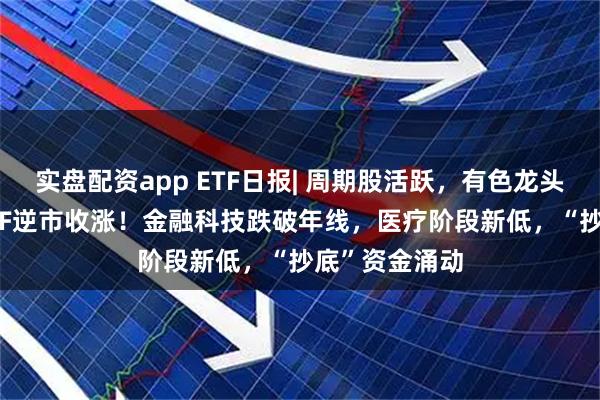 实盘配资app ETF日报| 周期股活跃，有色龙头ETF、化工ETF逆市收涨！金融科技跌破年线，医疗阶段新低，“抄底”资金涌动